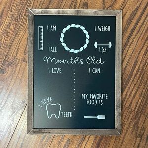 Baby Milestone Chalkboard